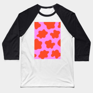 Cow Print Pink & Red Baseball T-Shirt